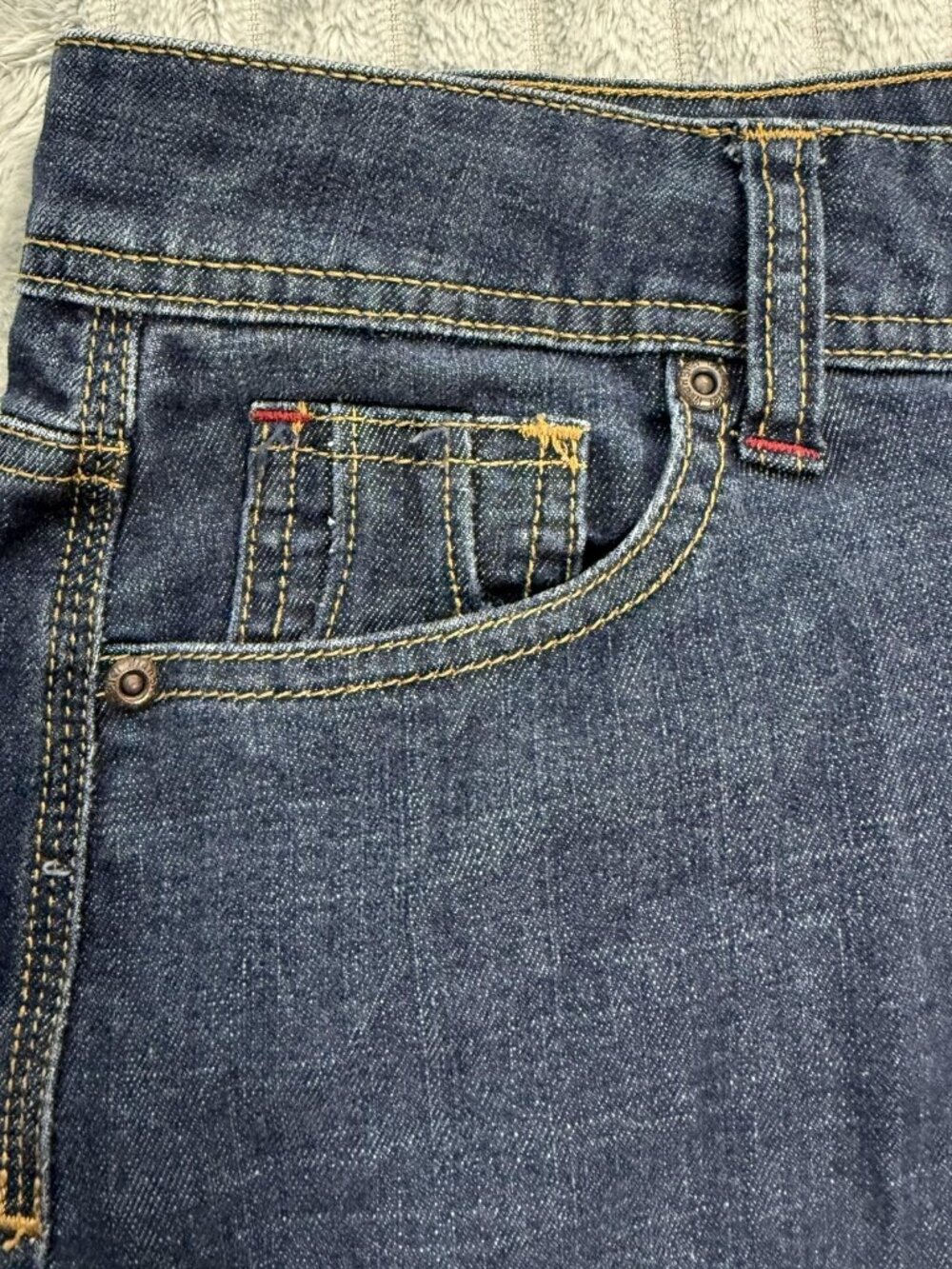 Wrangler Denim A-Line Jean Skirt Womens 10 Blue Knee Length Pockets Western Chic - Picture 7 of 11